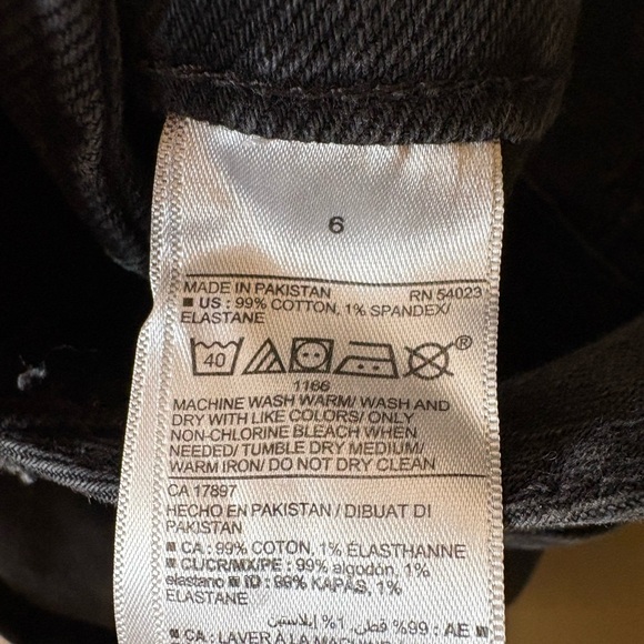 Old Navy Straight Leg Overalls Black Womens size 6 - Picture 7 of 8